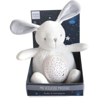 DOUDOU ET COMPAGNIE Lapin - Veilleuse musicale