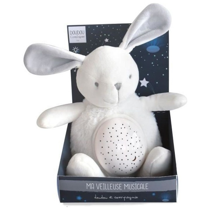 DOUDOU ET COMPAGNIE Lapin - Veilleuse musicale