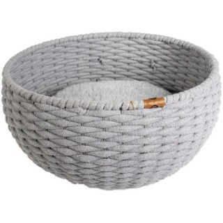 EUROPET BERNINA Panier Oyster ronde en corde coton Duvo+ - Gris - Pour