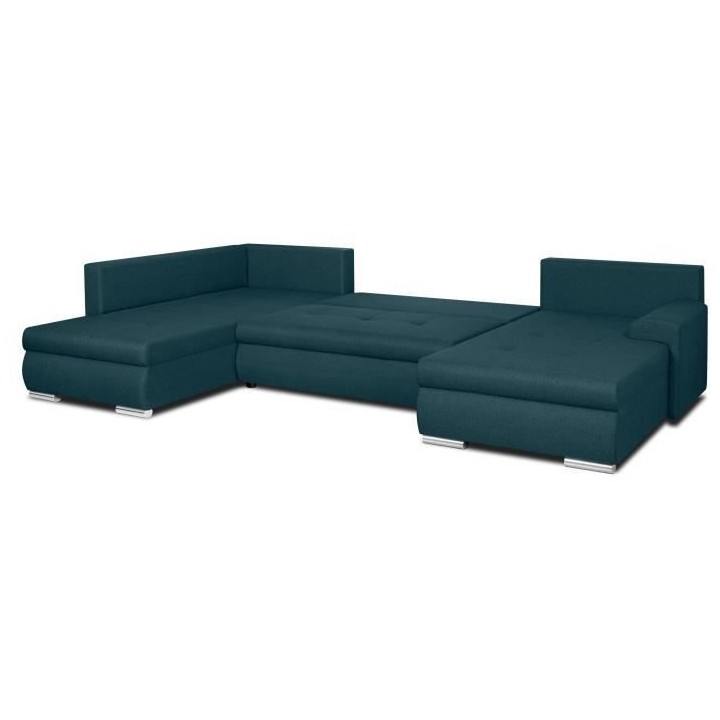 Canapé d'angle panoramique convertible -7 places - INDIAN - Tissu 100