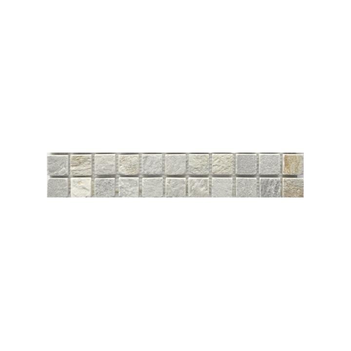 Listel en pierre naturelle New Dehli - 5 x 30 cm - Beige creme