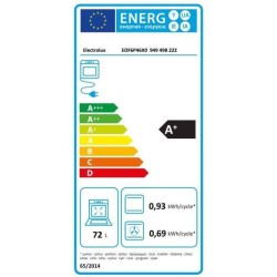 Four multifonction encastrable - pyrolyse - chaleur tournante pulsée ELECTROLUX - EOF6P46X0 - Inox - Porte froide - l67 X L63,5