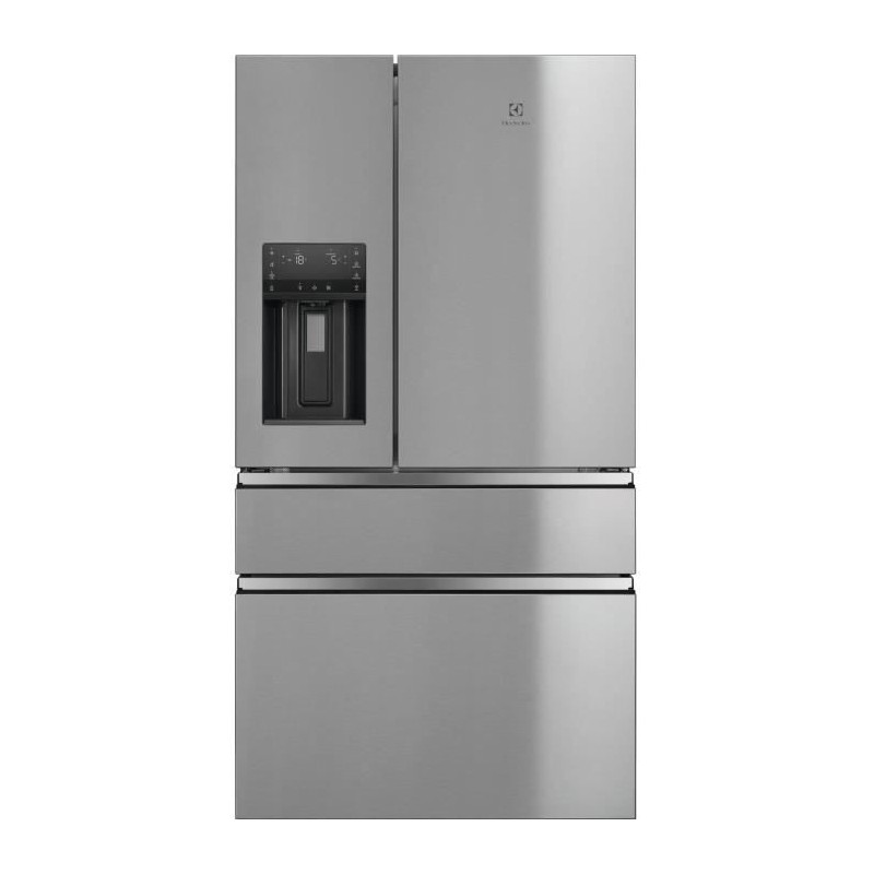 Réfrigérateur ELECTROLUX - LLI9VF54X0 - Multi-portes - 617L (378L/239L) - H 178,2 cm x L 91,3 cm - Inox