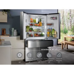 Réfrigérateur ELECTROLUX - LLI9VF54X0 - Multi-portes - 617L (378L/239L) - H 178,2 cm x L 91,3 cm - Inox