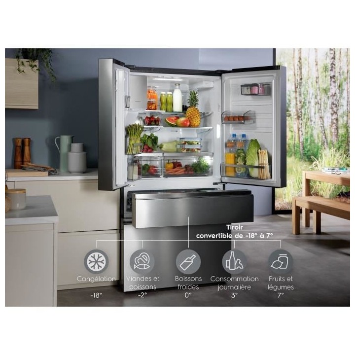 Réfrigérateur ELECTROLUX - LLI9VF54X0 - Multi-portes - 617L (378L/23