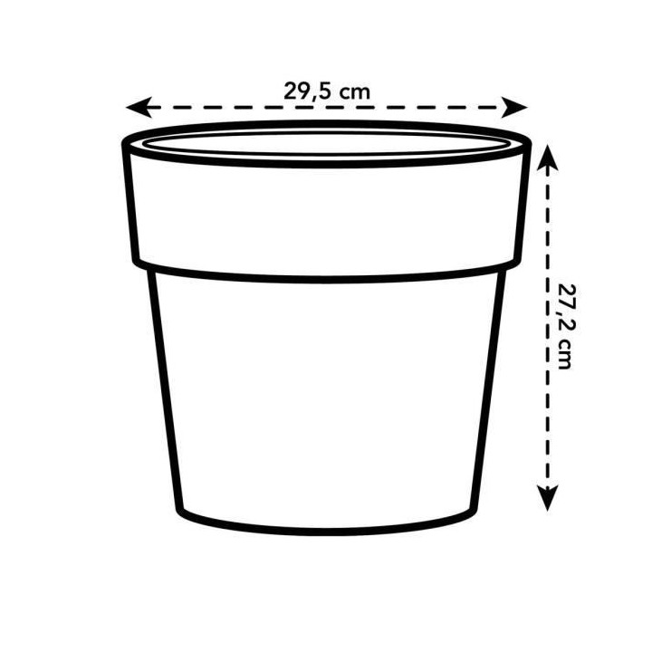 Pot de fleur B.for Original Rond 30 ocre