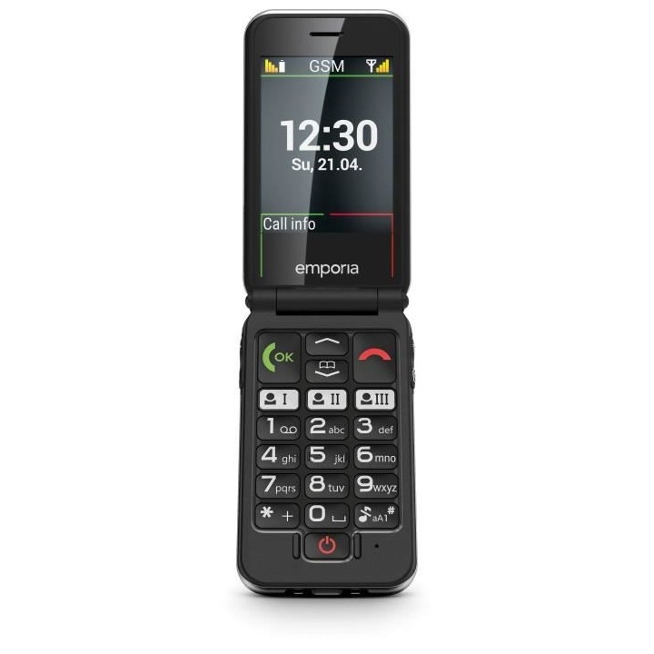 Téléphone portable EMPORIA Joy Black 2G