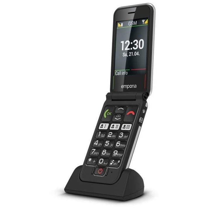 Téléphone portable EMPORIA Joy Black 2G