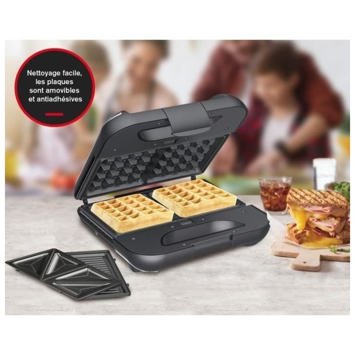 Gaufrier Multifonction FAGOR - Plaque amovible 3 en 1 - Gauffre - Sand