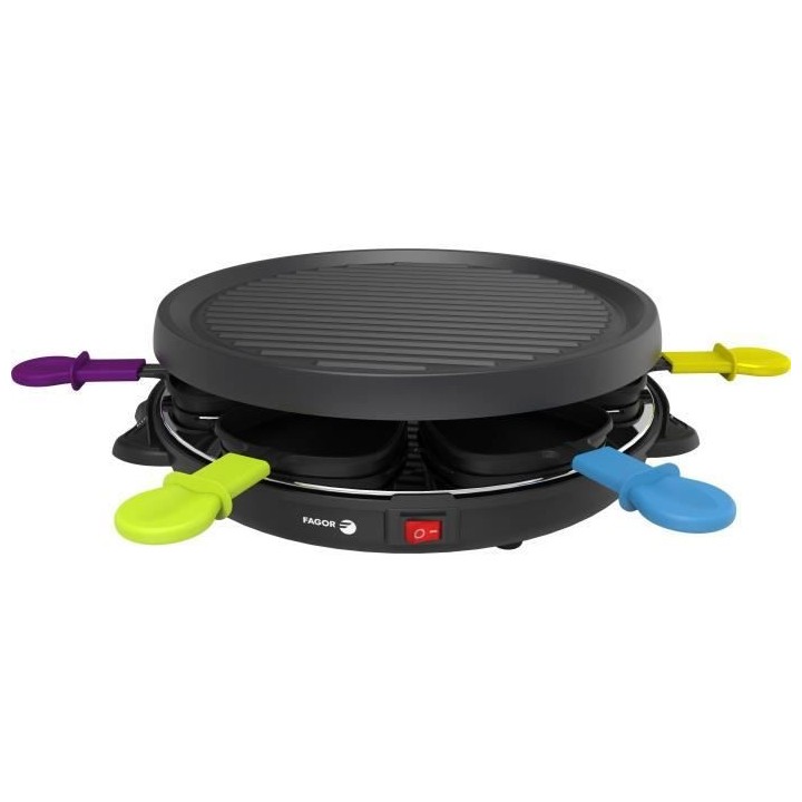 FAGOR - Raclette FG830 6 personnes, Fonction grill