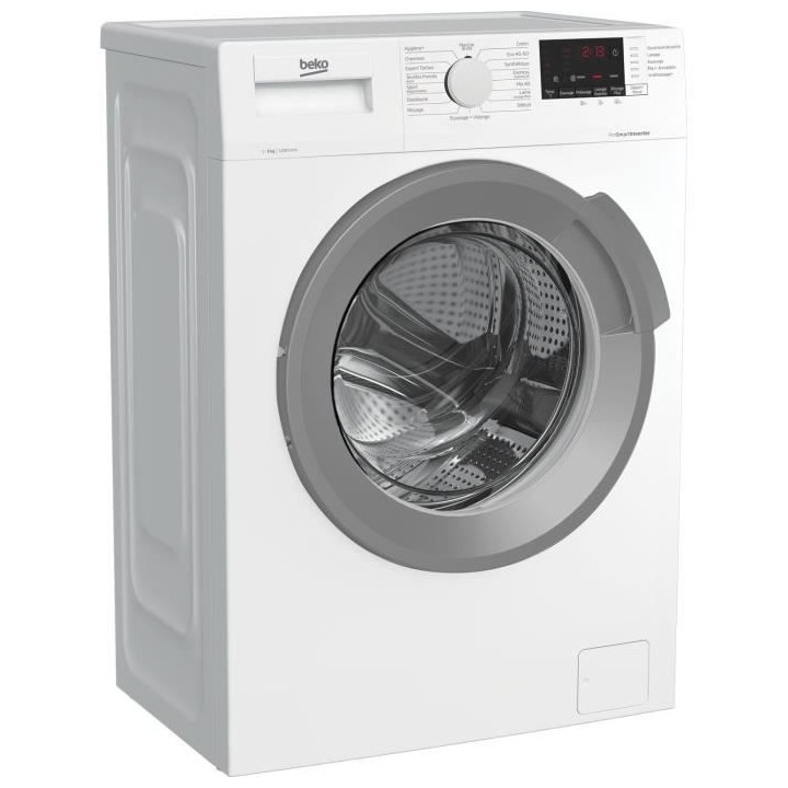 Lave-linge hublot BEKO WUV9212XSW - 9 kg - Induction - L60cm - 1200 tr