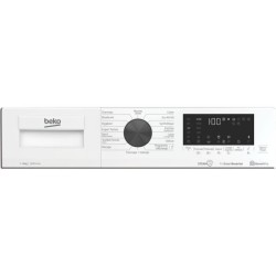 Lave-linge hublot BEKO WUE8626XBWST - 8 kg - Induction - L60cm - 1200 trs/min - Blanc