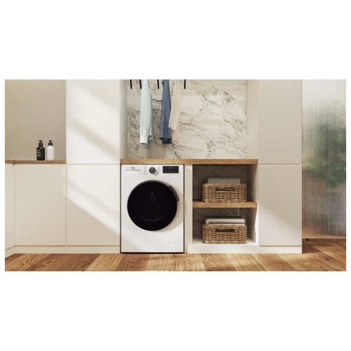 Lave-linge hublot BEKO WUE8626XBWST - 8 kg - Induction - L60cm - 1200