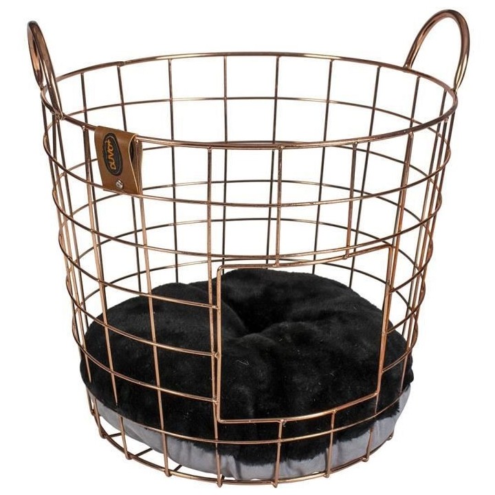 EUROPET BERNINA Panier Caramel en métal rond Duvo+ - Rose - Pour chat