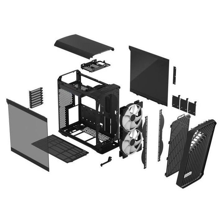 Boîtier PC - FRACTAL DESIGN - Torrent Compact RGB Black TG Light Tint