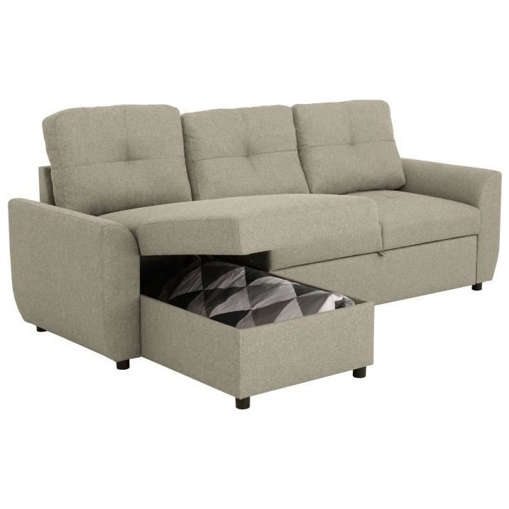 Canapé d'angle convertible réversible 4 places FOLK - Tissu Malmo sa