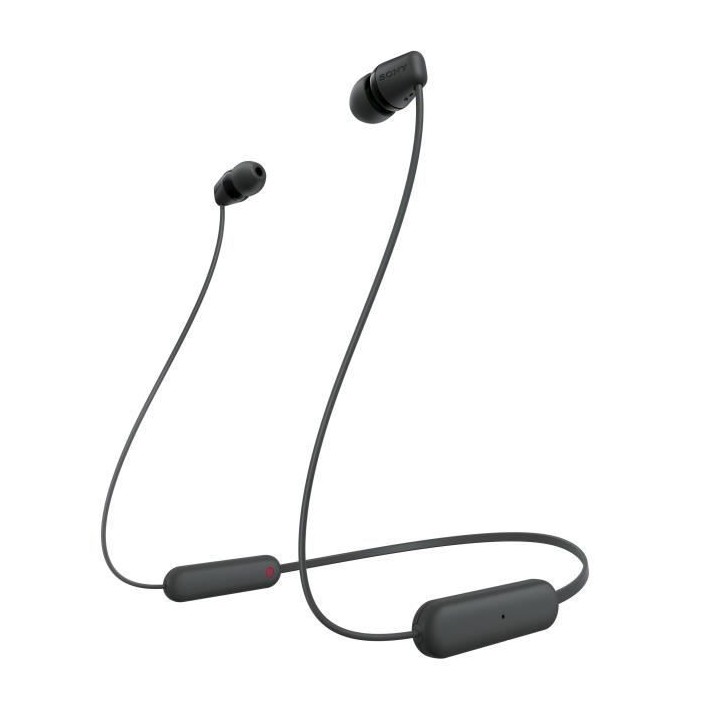 Écouteurs Bluetooth sans fil SONY WI-C100 - Autonomie jusqu'a 25 h -