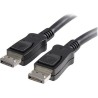 Câble certifié DisplayPort 1.2 de 2 m - 4K x 2K - Cordon DP 1.2 4K de 2 m avec verrouillage - M/M - DISPL2M