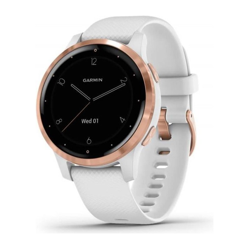 Garmin vivoactive 4S - Montre connectée GPS multisports - Rose Gold White