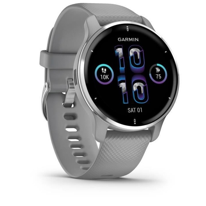 GARMIN - Montre de sport connectéeVenu 2 Plus - Gris Silver