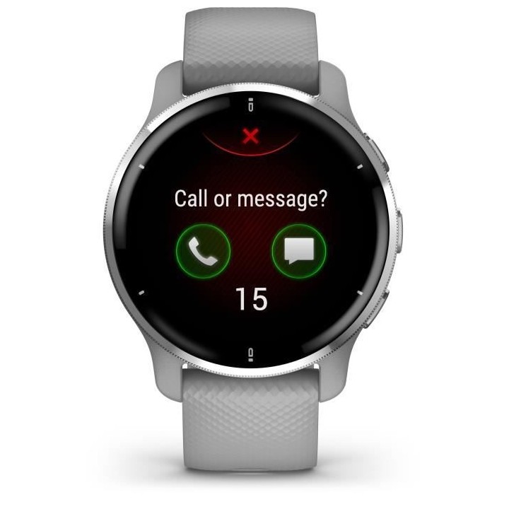 GARMIN - Montre de sport connectéeVenu 2 Plus - Gris Silver