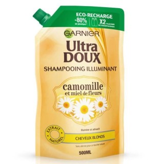 Shampooing GARNIER Ultra Doux Illuminant Cheveux Blonds Eco-Recharge d