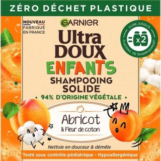 Shampooing Solide Ultra Doux GARNIER 2-en-1 - Enfants Abricot Fleur de