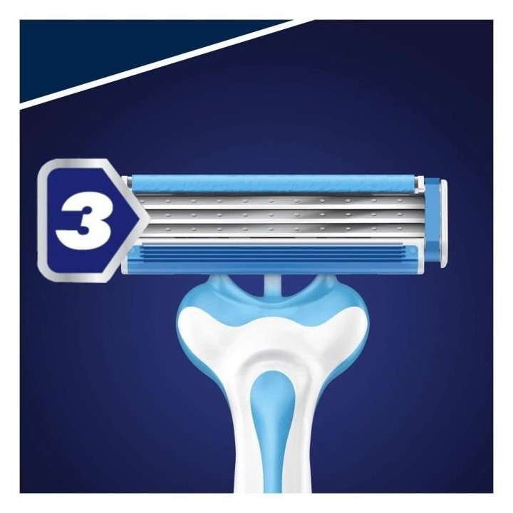 Gillette Sensor3 Cool Rasoir Jetable Pour Homme, X 6