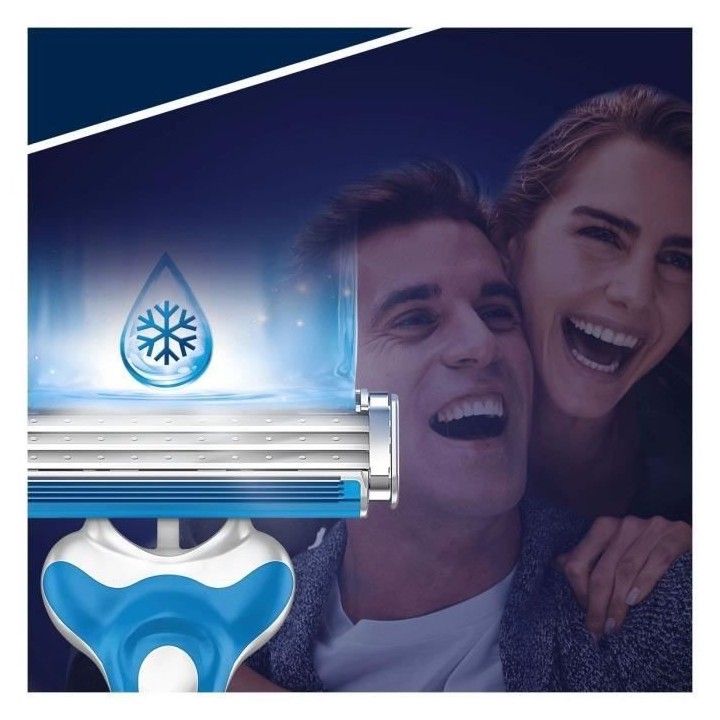 Gillette Sensor3 Cool Rasoir Jetable Pour Homme, X 6