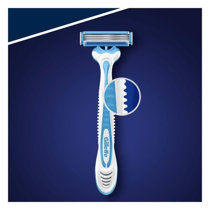 Gillette Sensor3 Cool Rasoir Jetable Pour Homme, X 6