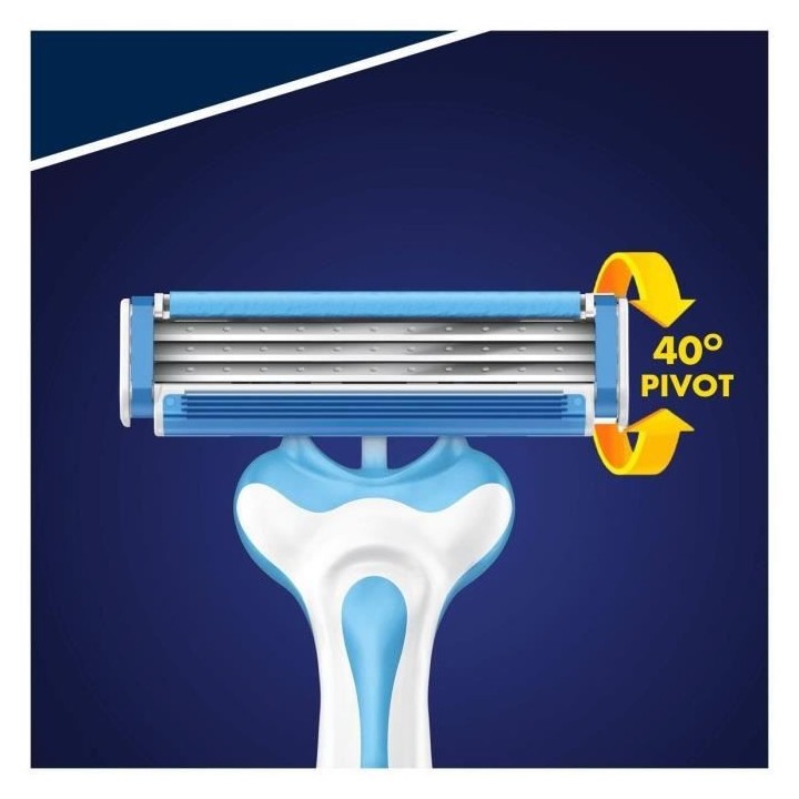 Gillette Sensor3 Cool Rasoir Jetable Pour Homme, X 6