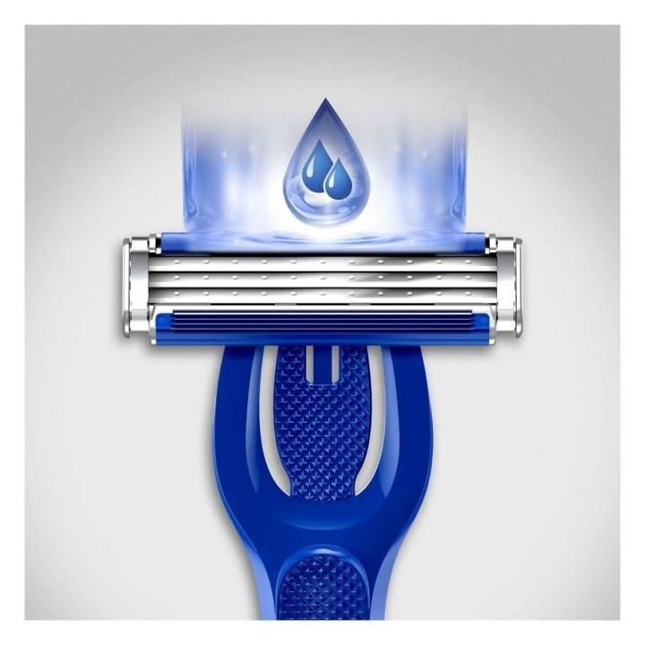 Gillette Blue3 Hybrid Manche De Rasoir + 9 Lames