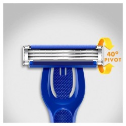 Gillette Blue3 Hybrid Manche De Rasoir + 9 Lames