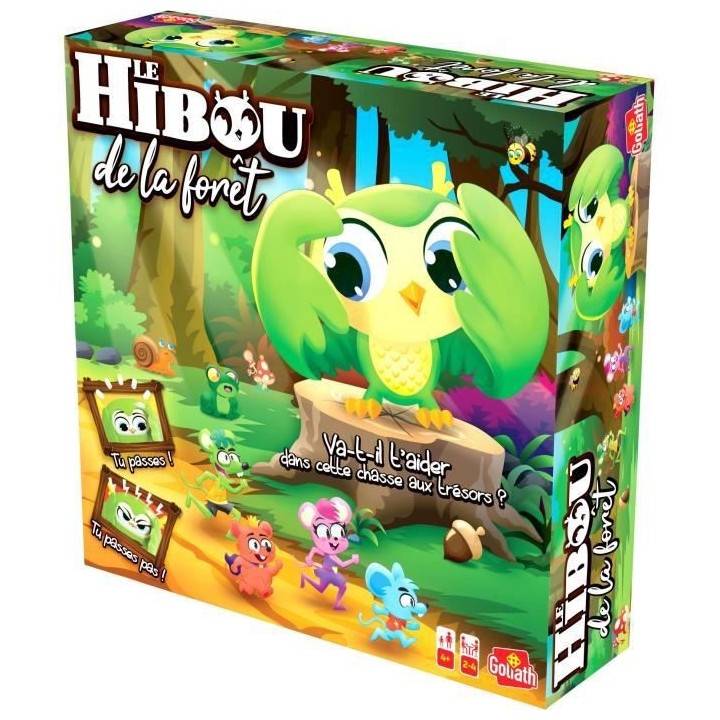 Le Hibou de la Foret - Jeu de carte - GOLIATH - 4 ans et plus