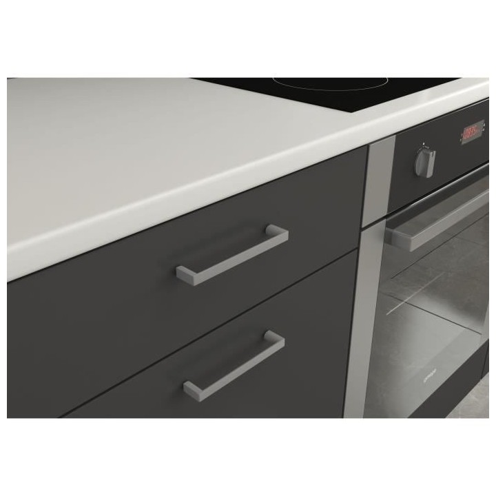 Cuisine complete PREGO - L 270 cm - Plan de travail 210 cm inclus - Gr