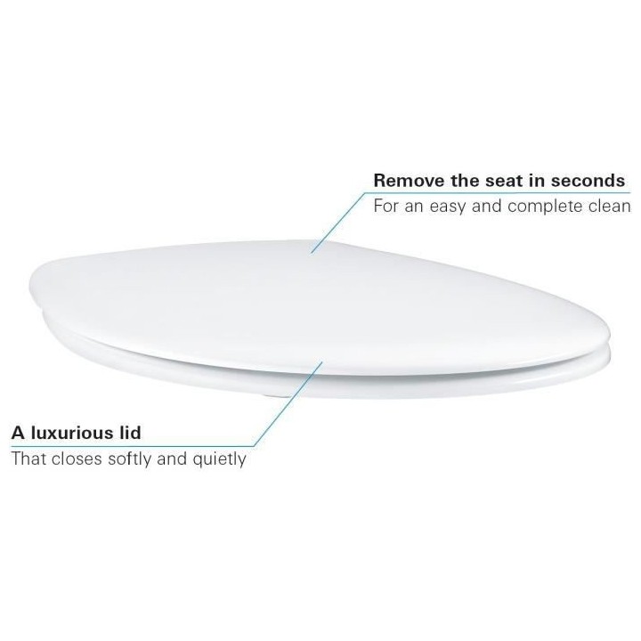 GROHE Abattant WC fermeture frein de chute Bau Ceramic Blanc alpin 394