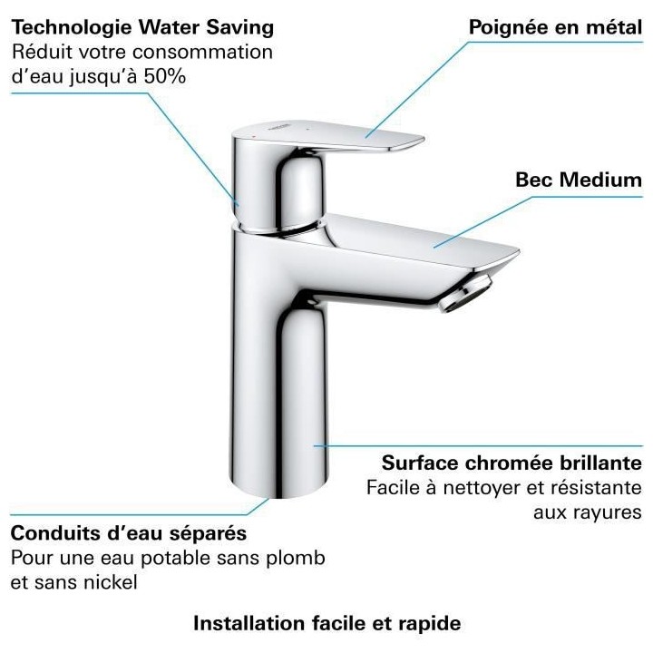 GROHE - Mitigeur monocommande Lavabo - Taille M