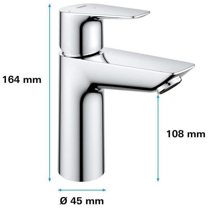 GROHE - Mitigeur monocommande Lavabo - Taille M