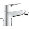 GROHE Mitigeur monocommande Bidet Start Edge, robinet avec tirette de vidage, mousseur économique d'eau, chromé, 23345001