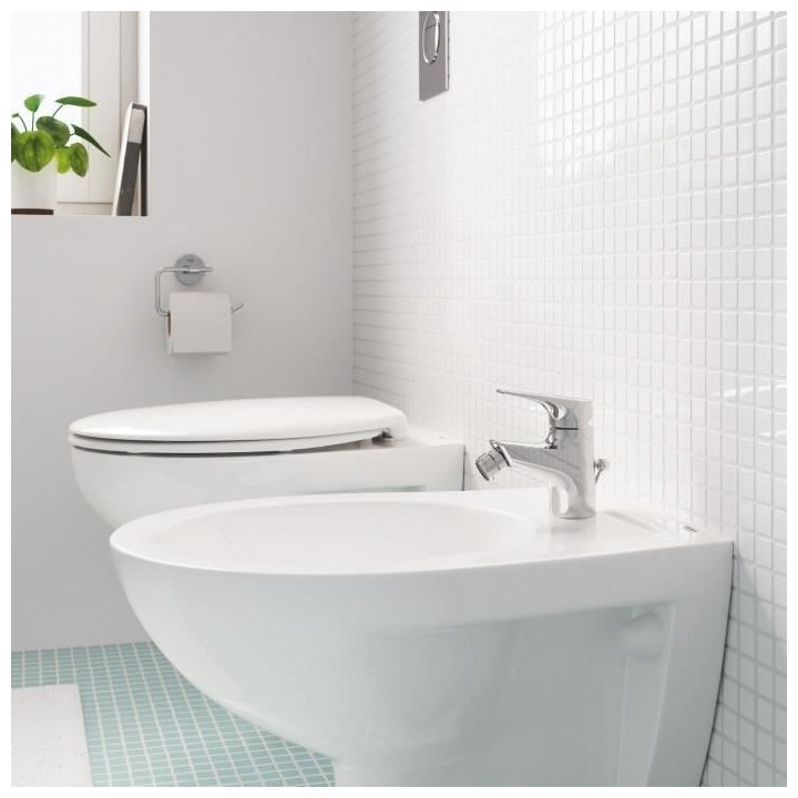 GROHE Mitigeur monocommande Bidet Start Edge, robinet avec tirette de