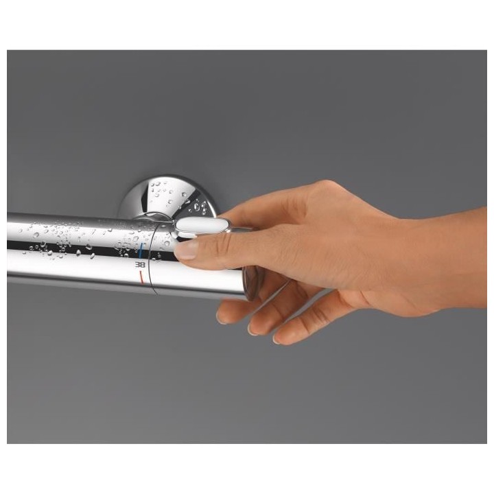 GROHE Mitigeur thermostatique douche Precision Flow, montage mural, pr