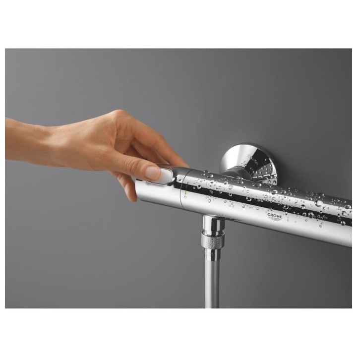 GROHE Mitigeur thermostatique douche Precision Flow, montage mural, pr
