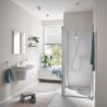 GROHE Mitigeur thermostatique douche Precision Flow, montage mural, protection anti-brûlure, raccord fileté 1/2, chromé,34840