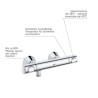 GROHE Mitigeur thermostatique douche Precision Flow, montage mural, protection anti-brûlure, raccord fileté 1/2, chromé,34840