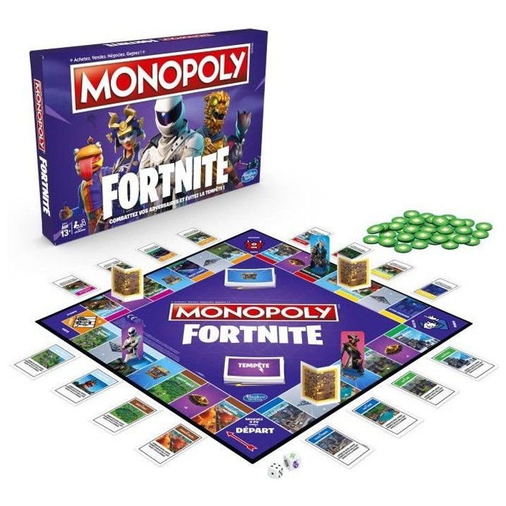 MONOPOLY - Jeu de plateau -  édition Fortnite