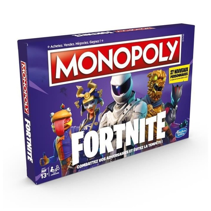 MONOPOLY - Jeu de plateau -  édition Fortnite