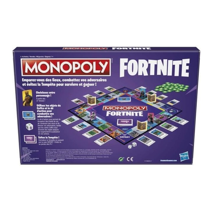 MONOPOLY - Jeu de plateau -  édition Fortnite