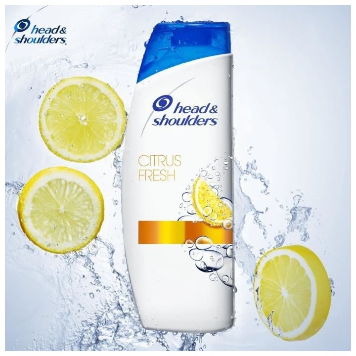 LOT DE 3 - HEAD & SHOULDERS Shampooing Citrus Fresh 500 ml