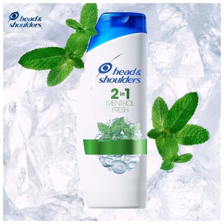 Head & Shoulders Shampoing et apres-shampoing Menthol Fresh 2 en 1 - 4
