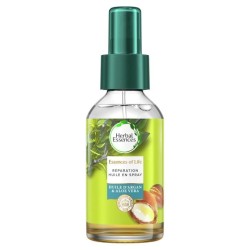 HERBAL ESSENCES Réparation Huile En Spray, Huile d'Argan et Aloe Vera Pour Cheveux Secs et Abîmés - 100 ml